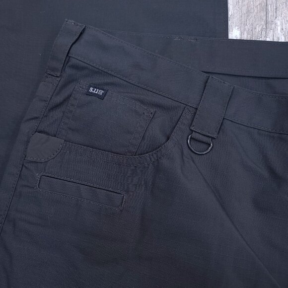 5.11 Tactical Mens 44x36 Gray Taclite Ripstop Jean Cut Mid Rise Straight Leg - Picture 5 of 9